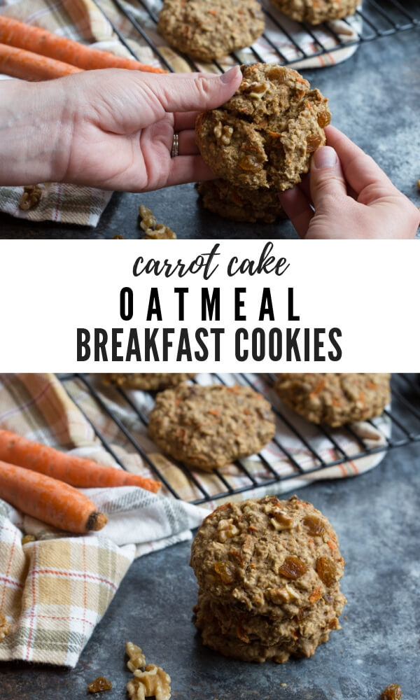 Carrot Cake Breakfast Cookies Healthy Oatmeal Cookies