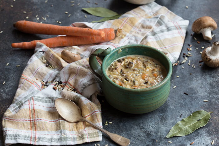 Turkey Wild Rice Soup is sure to hit every feel-good bone in your body! The flavors are rich and earthy, and the rice just gives it that full-bodied, hearty texture that is sure to fill your tummy up with comfort and warmth.