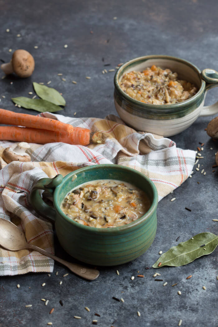 Turkey Wild Rice Soup is sure to hit every feel-good bone in your body! The flavors are rich and earthy, and the rice just gives it that full-bodied, hearty texture that is sure to fill your tummy up with comfort and warmth.