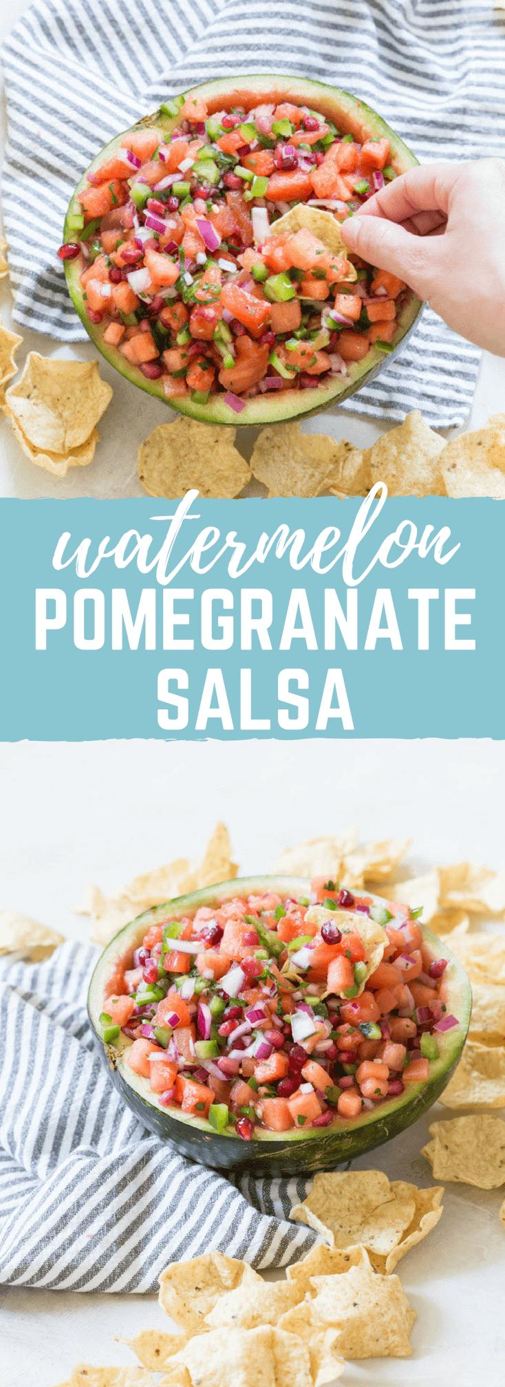 If you want to know how to eat watermelon, THIS IS IT >>> Watermelon Pomegranate Salsa. And I cannot get over the presentation of serving this salsa straight in the watermelon rind! Now that's how to do salsa for a party this holiday season. 