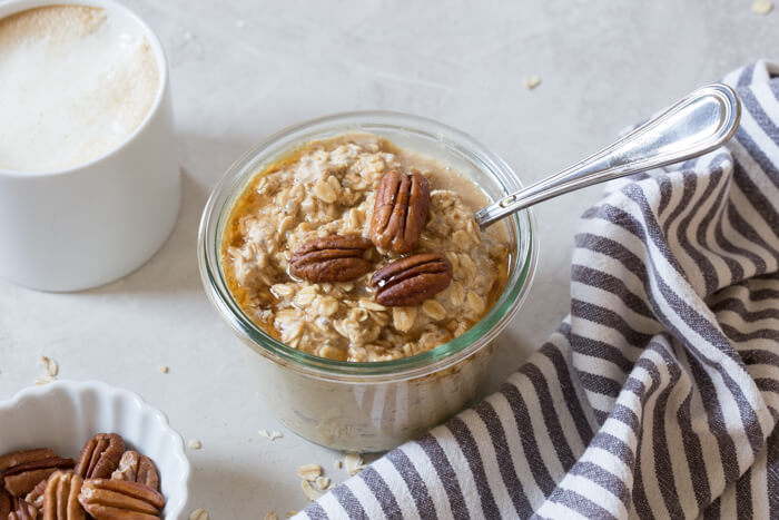 Maple Overnight Oats - Lovely Delites