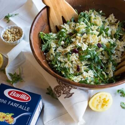 Lemon Arugula Pasta Salad. This is what it looks like to live your best springy pasta life. 