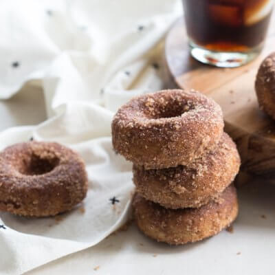 Gluten Free Cinnamon Sugar Cake Donuts... the best homemade gluten free donut you'll ever eat.
