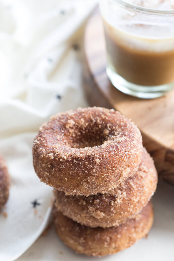 Gluten Free Cinnamon Sugar Cake Donuts... the best homemade gluten free donut you'll ever eat. 