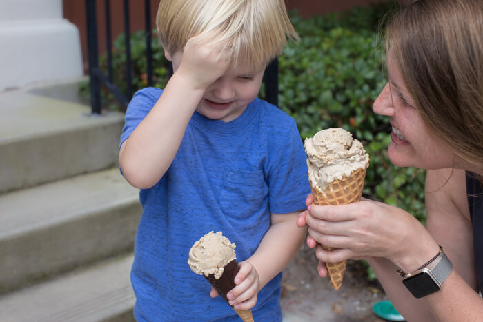 ice cream made with coffee and cashews 