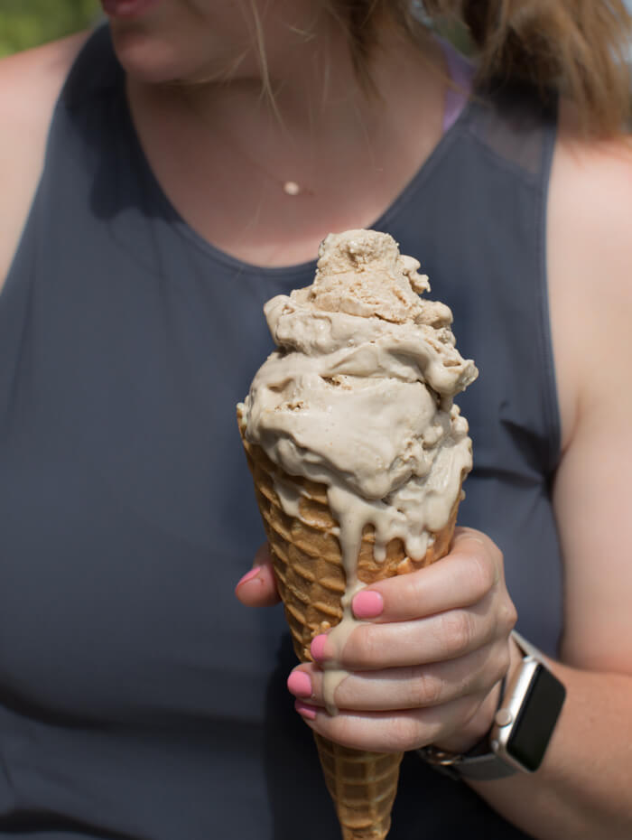 waffle cone with dairy free and vegan ice cream 