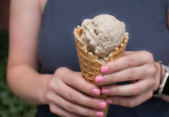 dairy free and vegan ice cream made with iced coffee