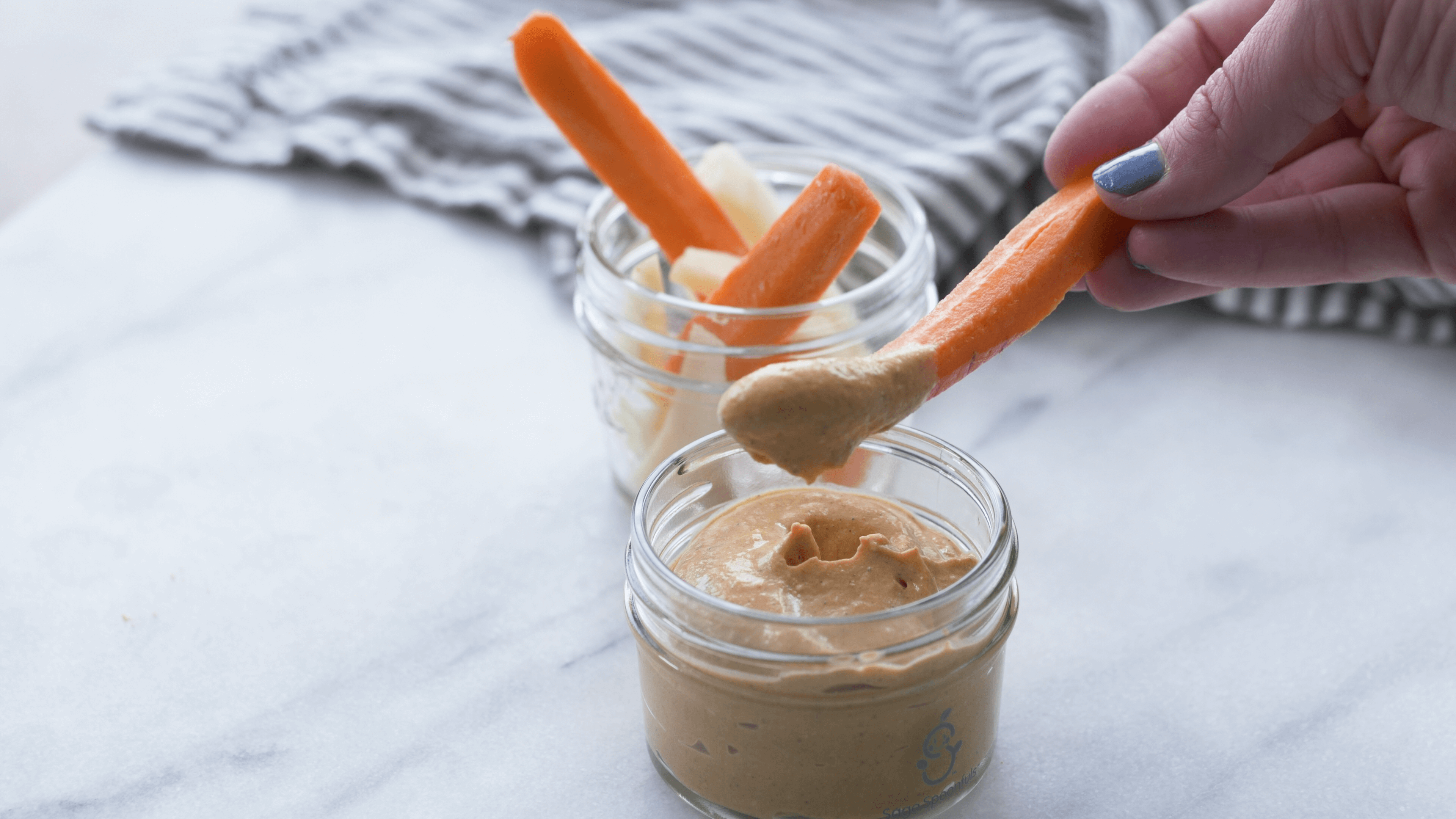 In a bowl, stir together ½ cup whole milk yogurt, ¼ cup canned pumpkin puree, 3 tablespoons peanut butter powder, and a pinch of cinnamon. With the latest research suggesting early peanut introduction, we've rounded up 8 ways on how to feed peanut butter to baby.