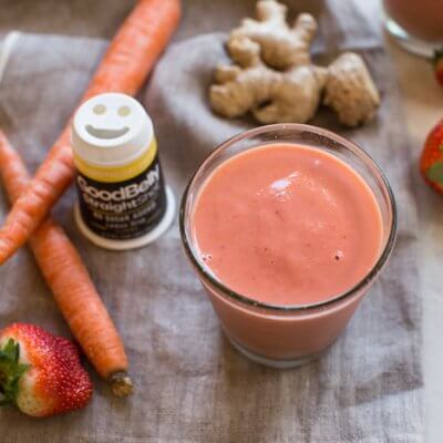 probiotics for kids and babies, strawberry ginger probiotic smoothie