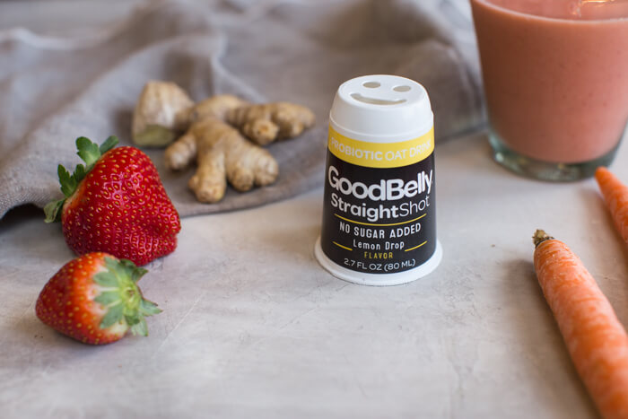 probiotics for kids and babies, strawberry ginger probiotic smoothie