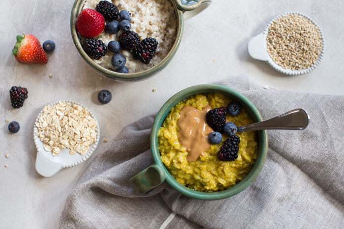 Need more high protein breakfast ideas? Turmeric oats with cottage cheese are protein packed and a tasty way to start your day.