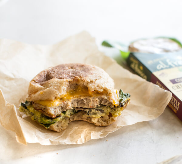 Healthy Freezer Breakfast Sandwiches - Sweet Savory and Steph