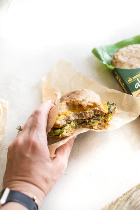 Healthy Freezer Breakfast Sandwiches | Easy Breakfast Meal Prep