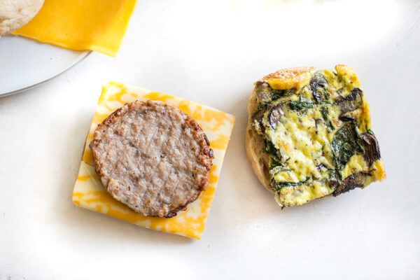 Freezer Breakfast Sandwiches that are healthy, loaded with veggies, and make an easy breakfast meal prep!