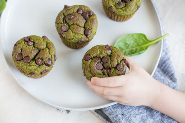 Gluten Free Spinach Muffin are healthy breakfast muffins made in blender and made with orange juice and chocolate chips