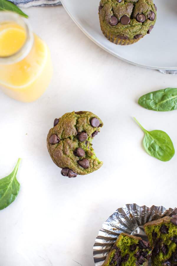 Gluten Free Spinach Muffin are healthy breakfast muffins made in blender and made with orange juice