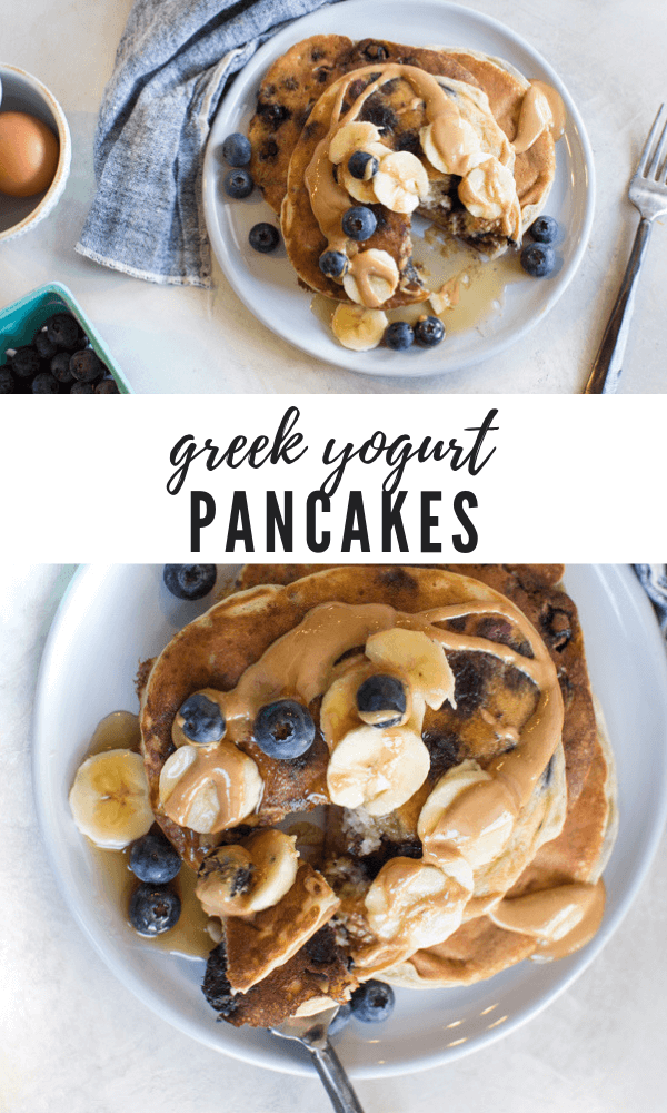 Greek Yogurt Blueberry Pancakes How to make fluffy pancakes