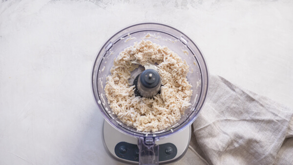 shredded chicken breast in food processor 