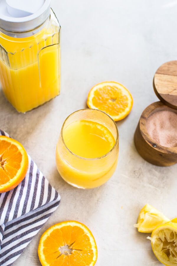 If you’re looking for a homemade sports drink recipe for a natural electrolyte replacement, look no further than this beverage made with Florida Orange Juice. Good for hydrating all summer long.