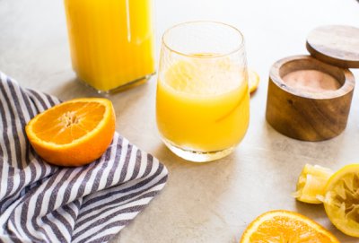 If you’re looking for a homemade sports drink recipe for a natural electrolyte replacement, look no further than this beverage made with Florida Orange Juice. Good for hydrating all summer long. 