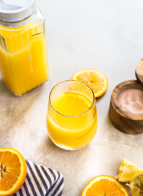 If you’re looking for a homemade sports drink recipe for a natural electrolyte replacement, look no further than this beverage made with Florida Orange Juice. Good for hydrating all summer long.