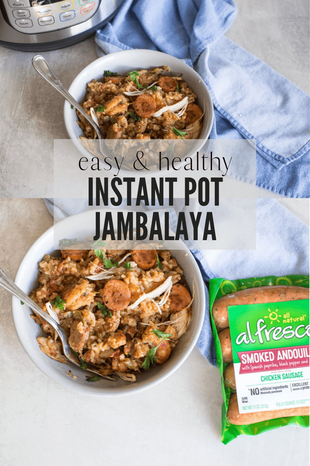 Instant Pot Jambalaya | Healthy Jambalaya Recipe