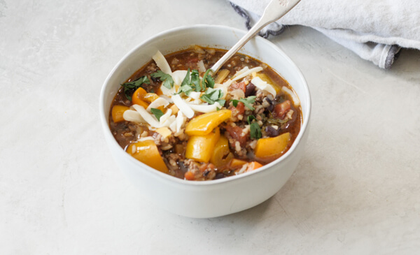 Stuffed Pepper Soup is best pressure cooker soup recipe to make this fall. It’s stuffed peppers in a bowl, easier to eat, faster to prep, and family fav.